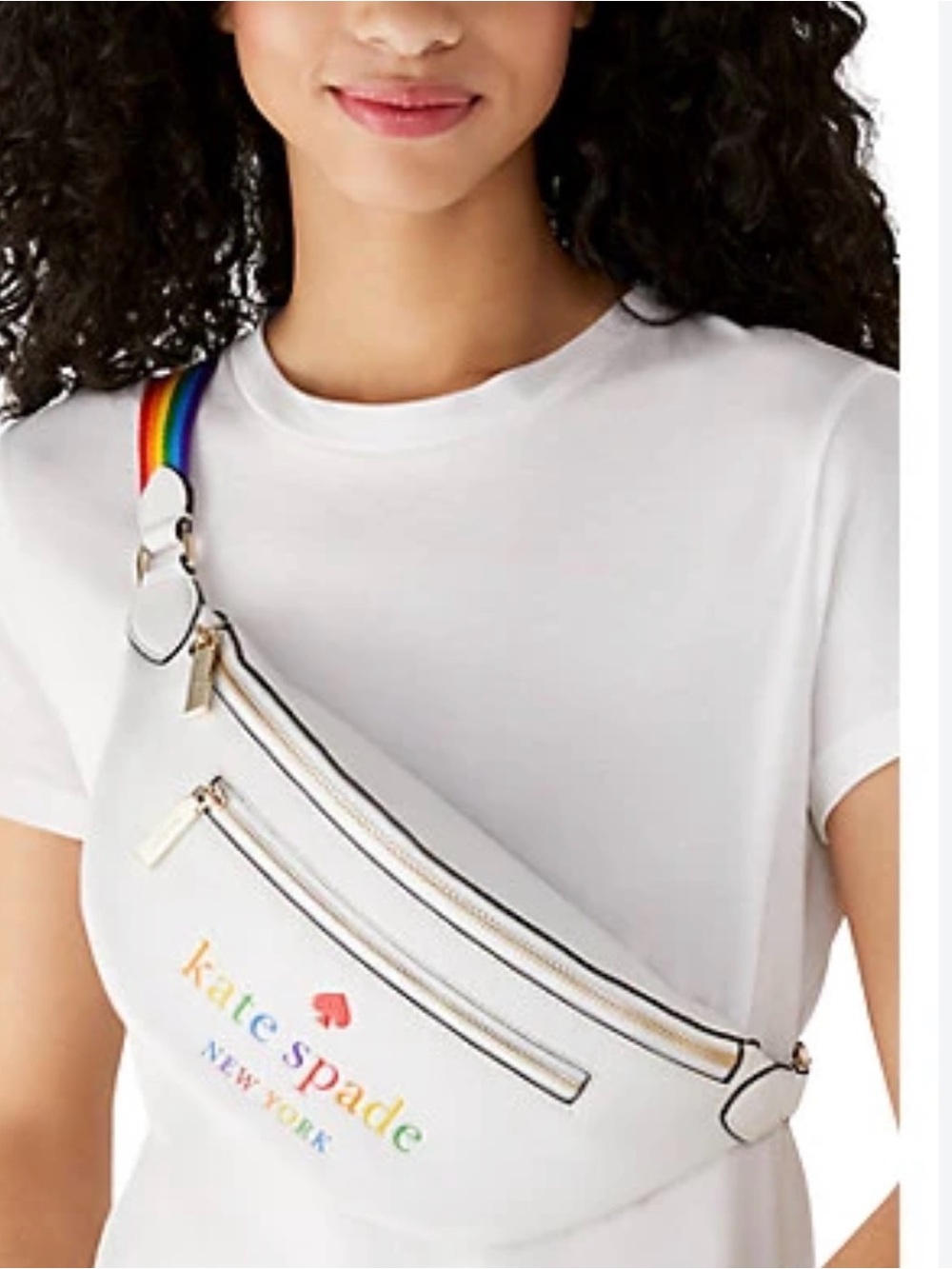 New Kate Spade Leila Pride Rainbow Belt Bag